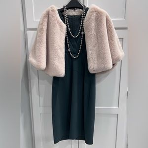 HUGO BOSS | Green Drapiela Asymmetrical Dress Size 4